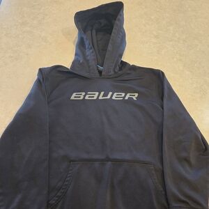 Bauer Youth Black Hoodie Size L